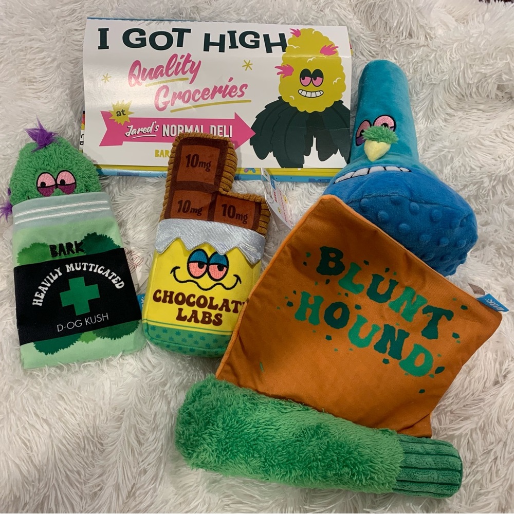 Bark  4/20 4 collectible toys from Jared’s normal deli